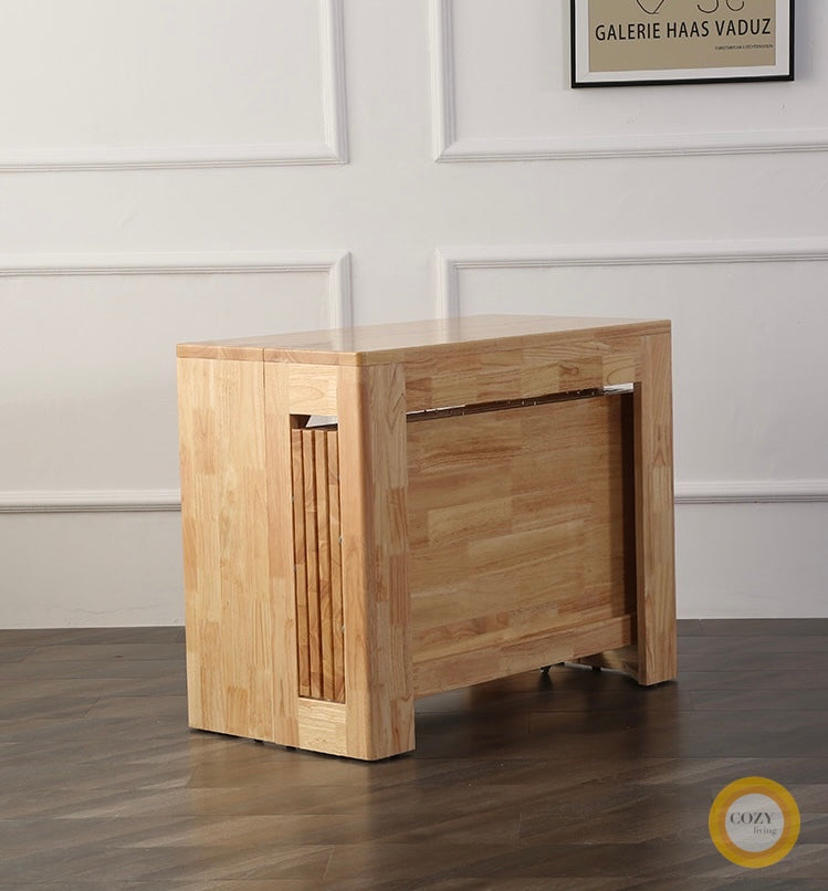 Solid wood folding dining table 6