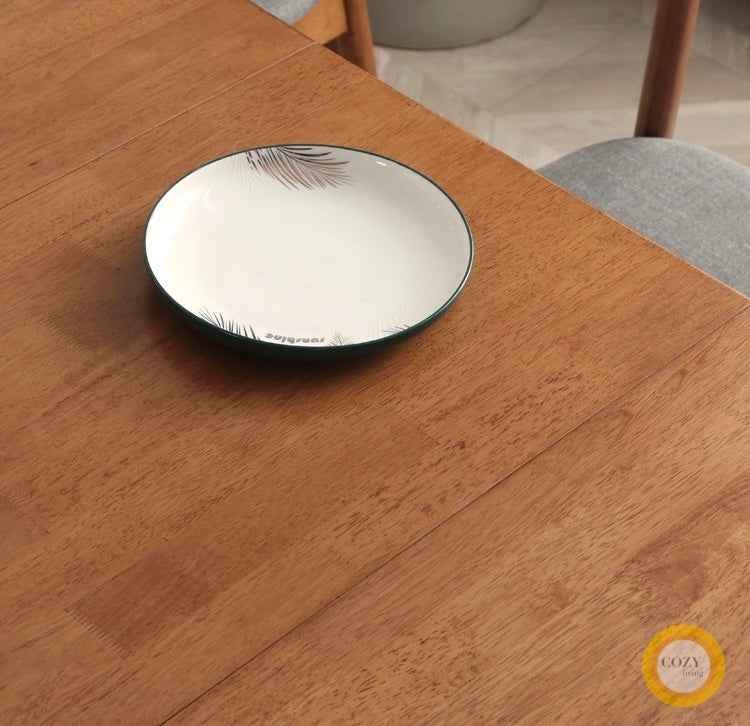 Solid wood folding dining table 6