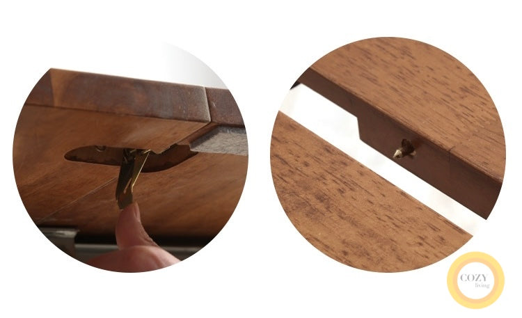 Solid wood folding dining table 6