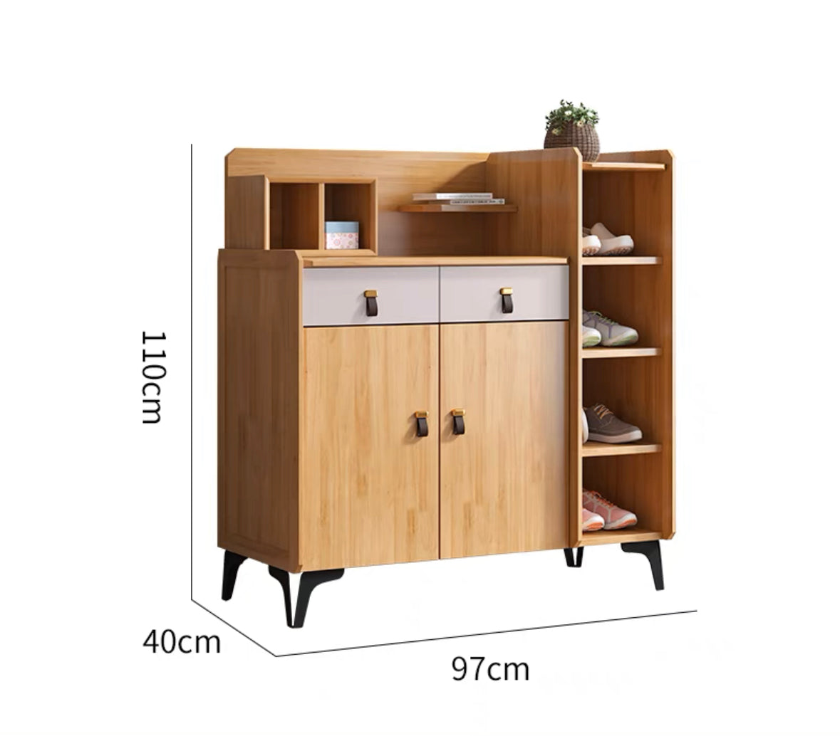 2195 solid wood shoe cabinet