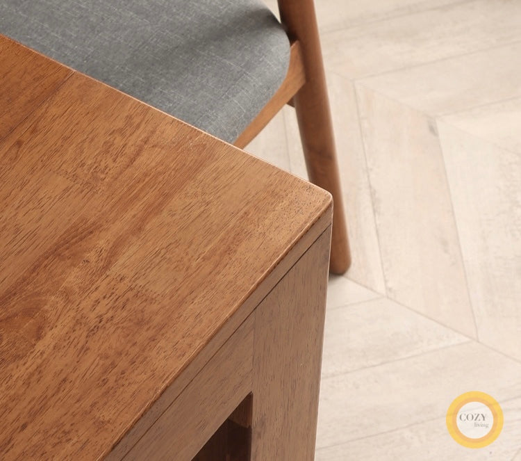 Solid wood folding dining table 6