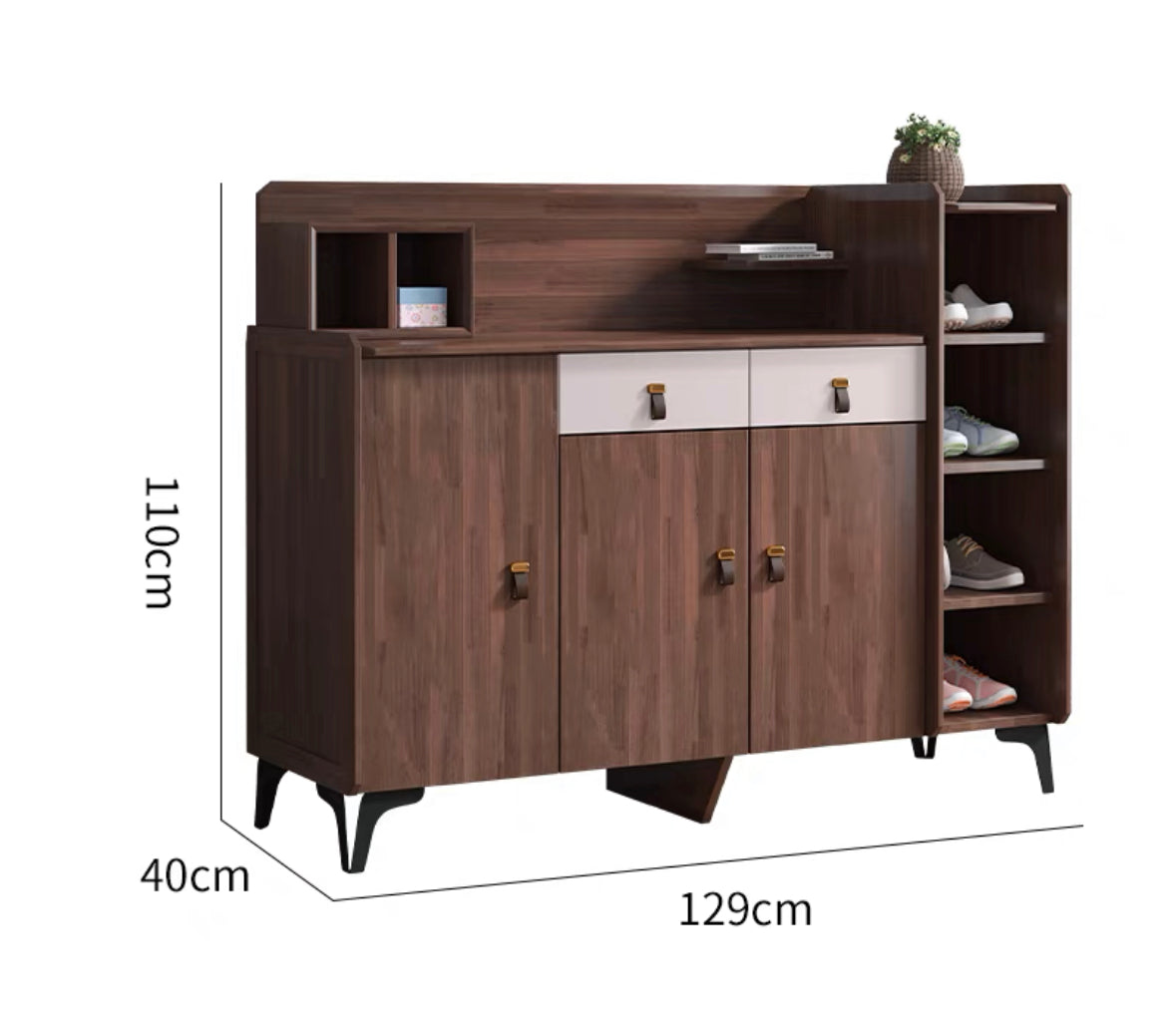 2195 solid wood shoe cabinet