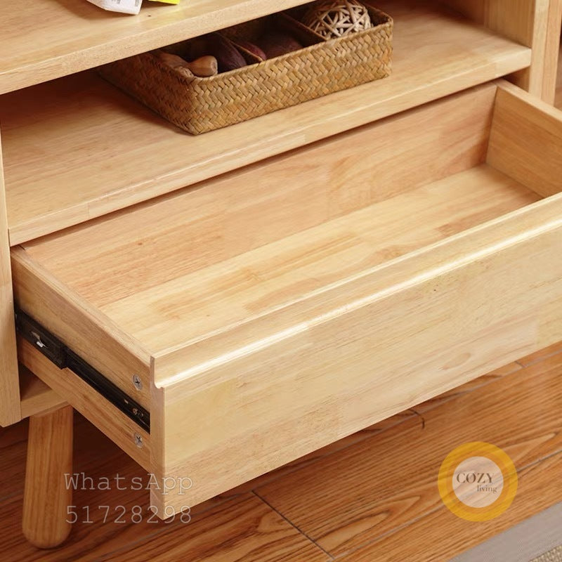 solid wood bookcase