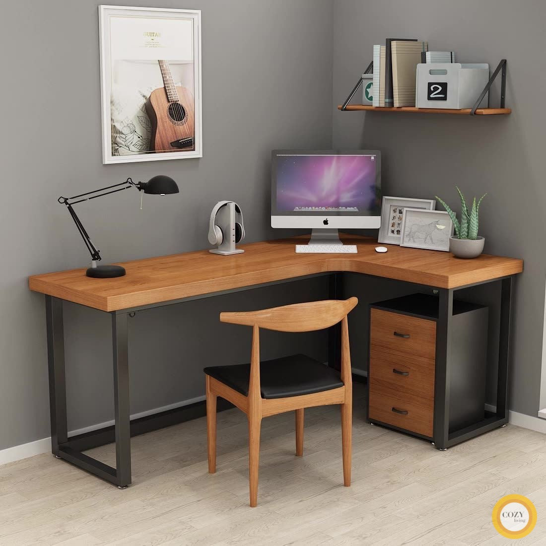 Solid wood thick board computer desk desk writing desk study desk desk desk office desk work desk Desk