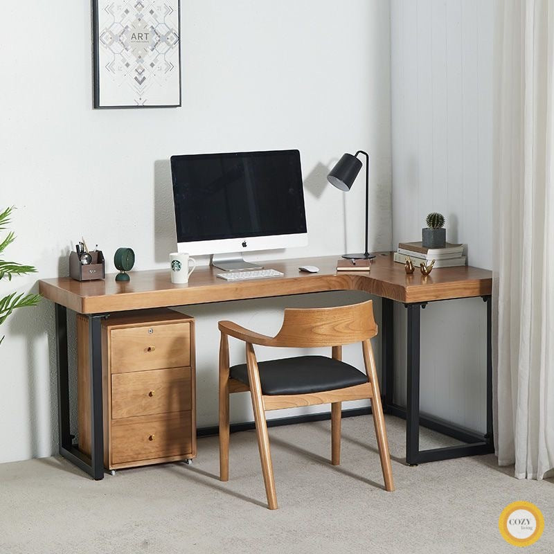 Solid wood thick board computer desk desk writing desk study desk desk desk office desk work desk Desk