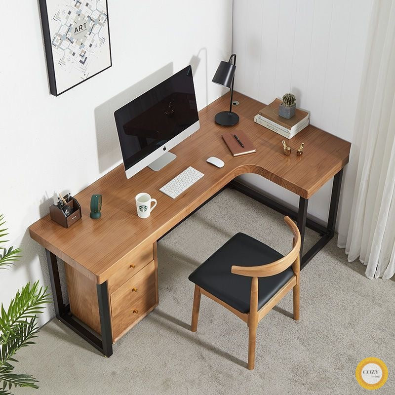 Solid wood thick board computer desk desk writing desk study desk desk desk office desk work desk Desk