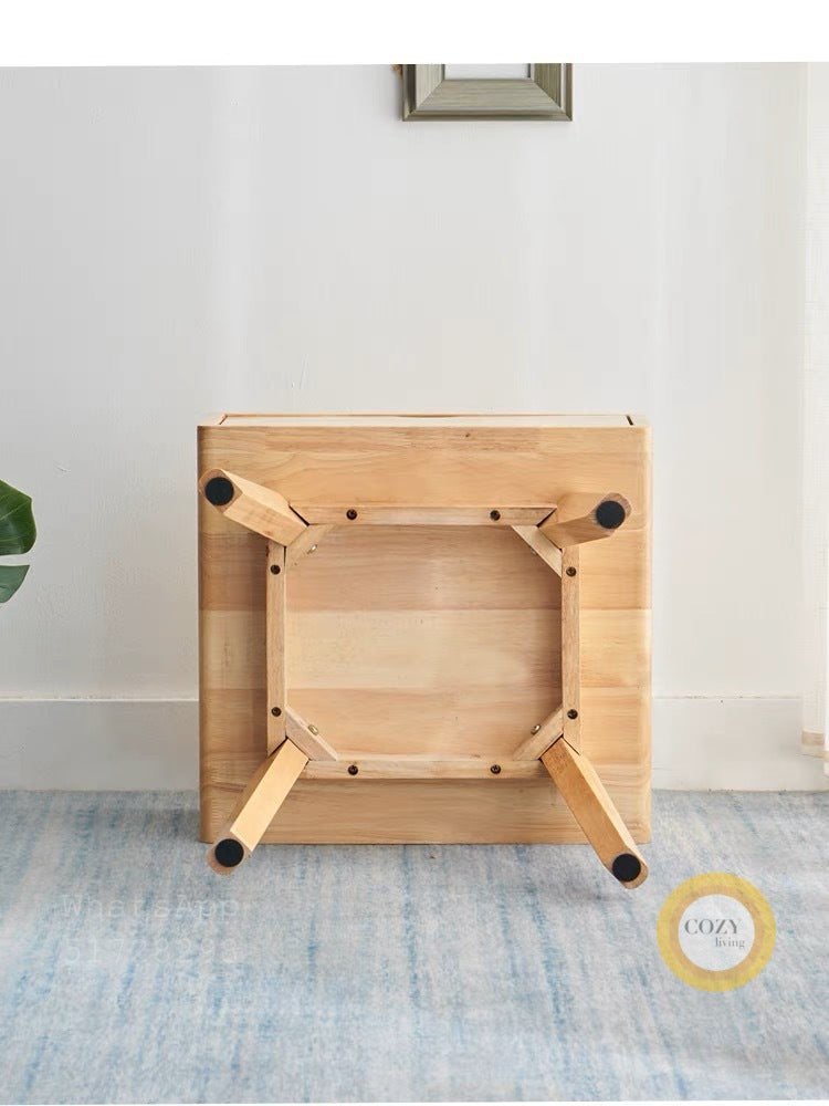 W23 solid wood bedside table