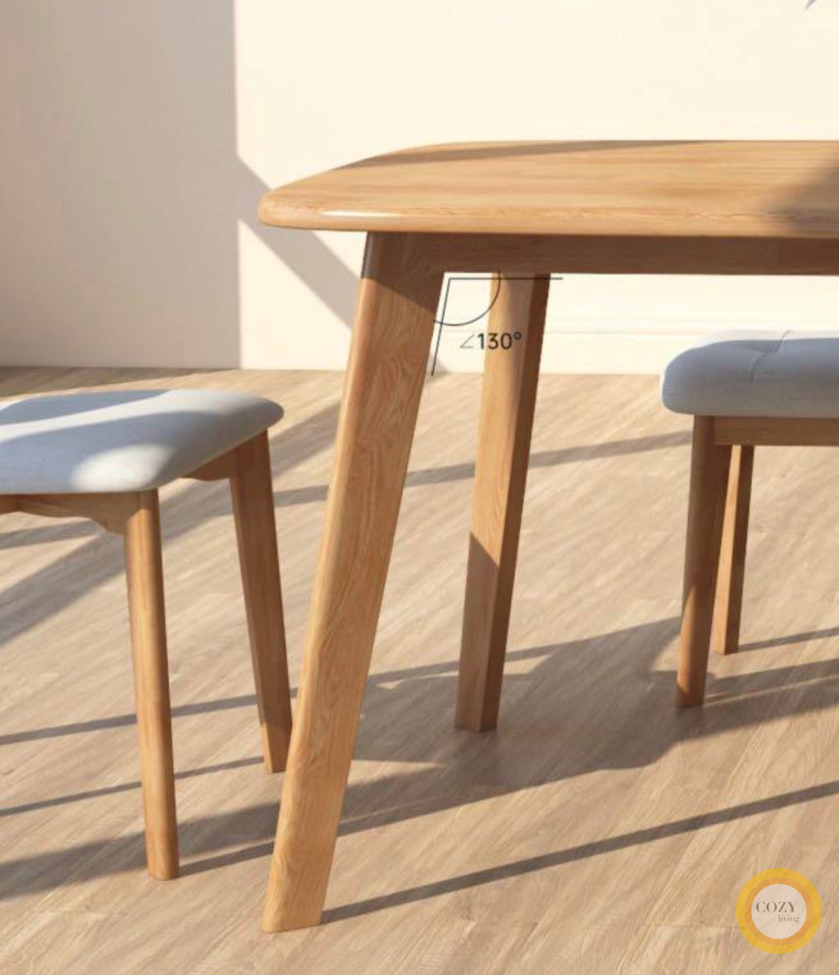 solid wood dining table