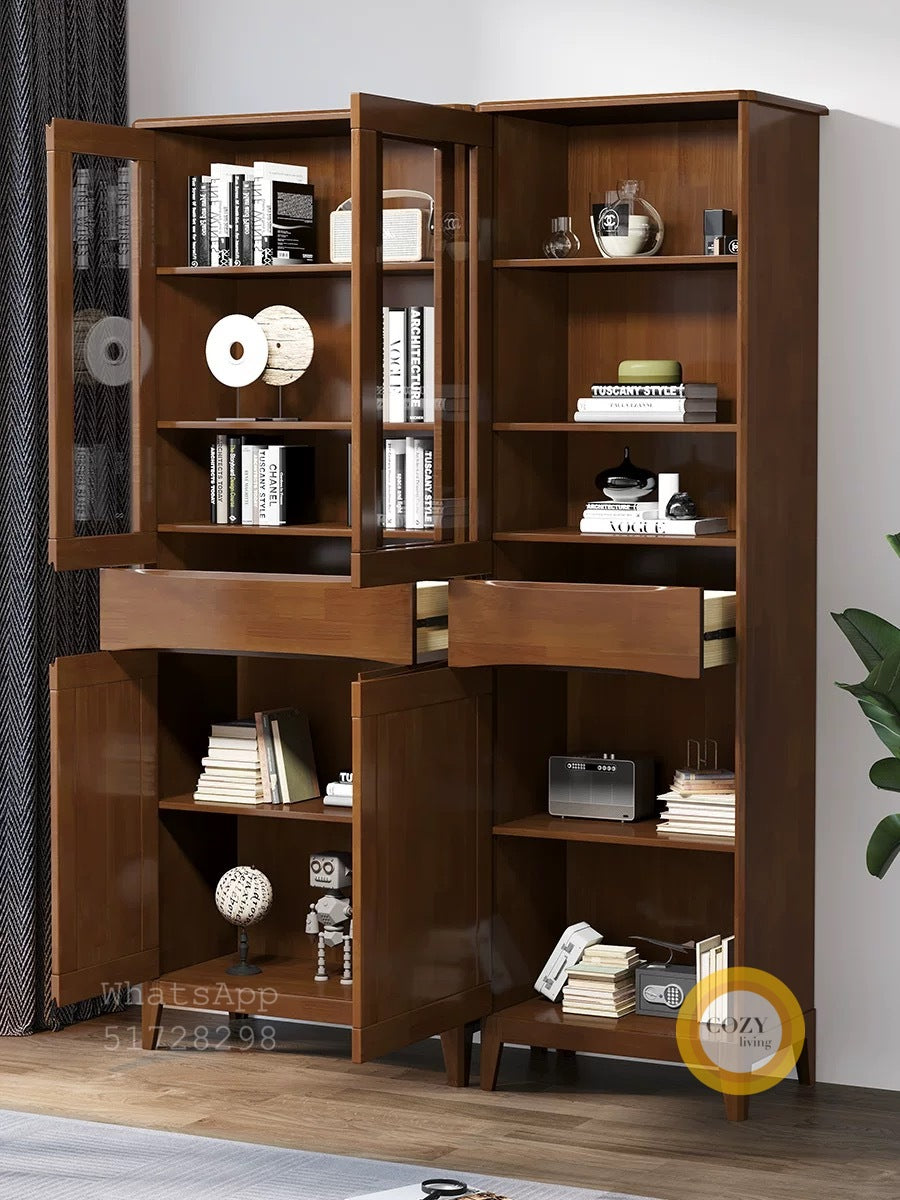solid wood bookcase