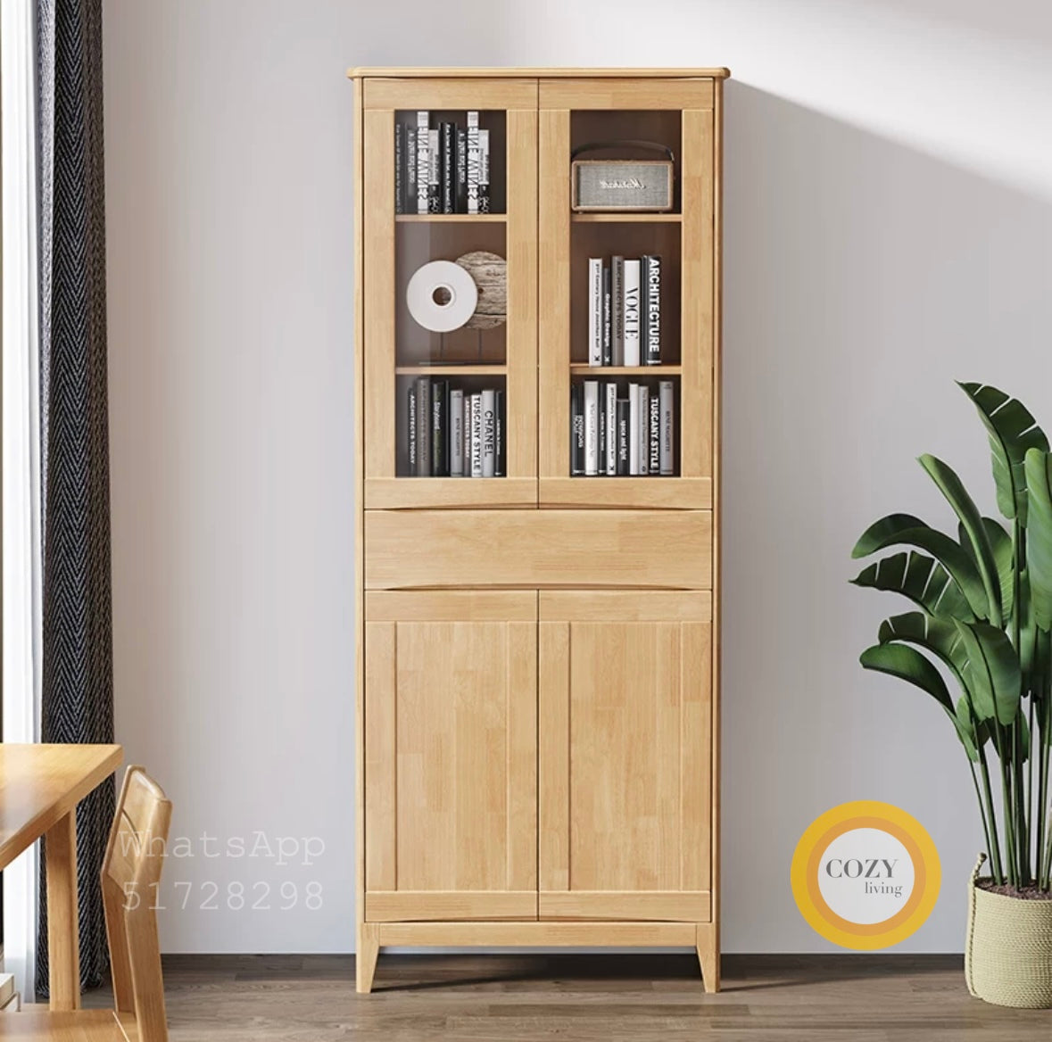 solid wood bookcase