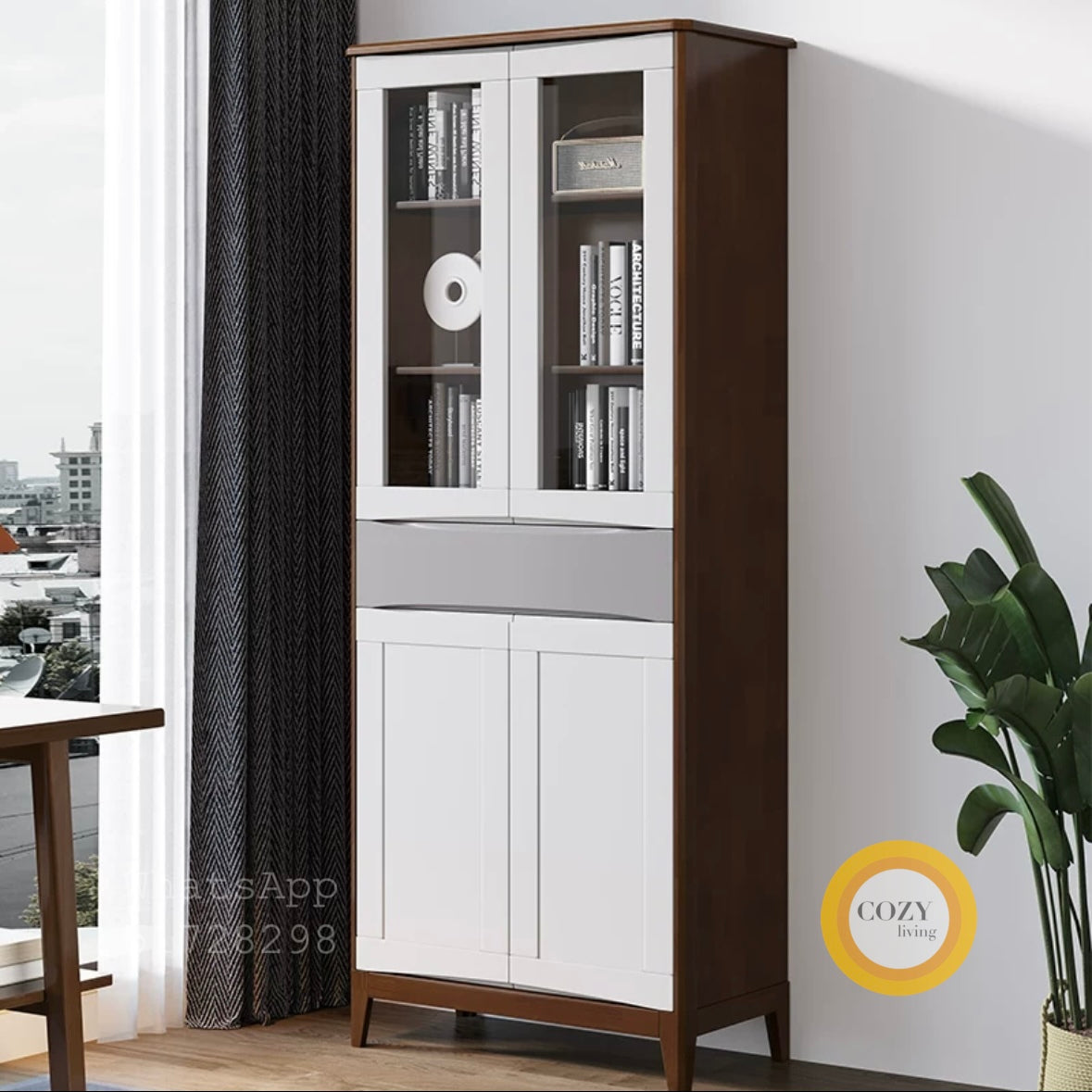 solid wood bookcase