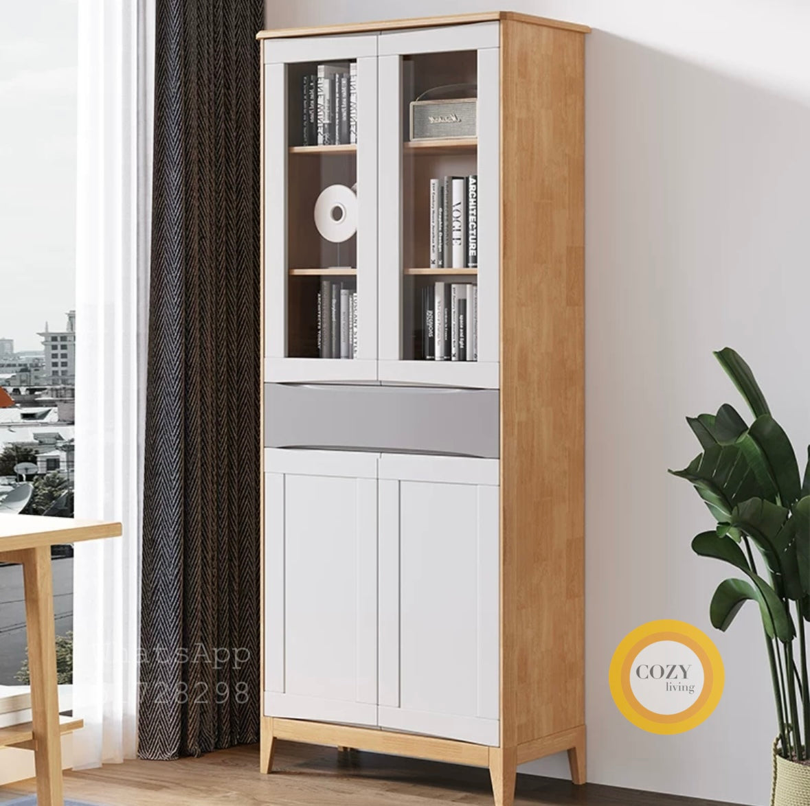 solid wood bookcase