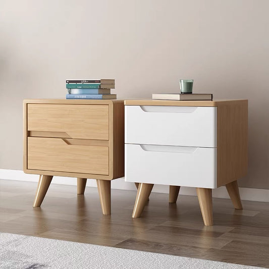 W32 solid wood bedside table