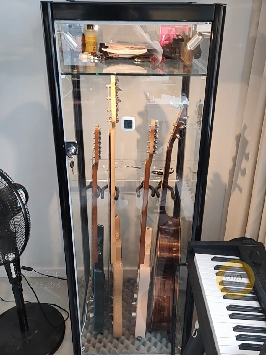 Transparent glass display cabinet