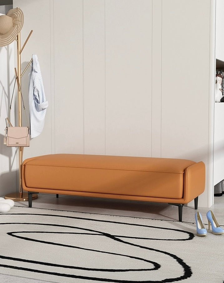 Solid wood shoe changing stool