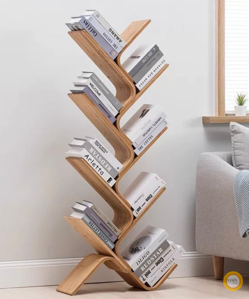 solid wood revolving bookshelf