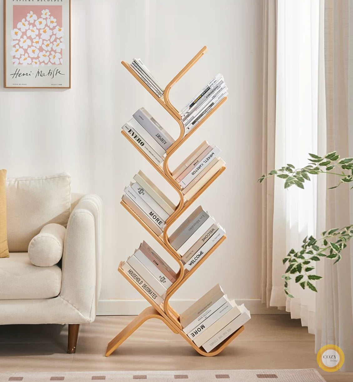 solid wood revolving bookshelf