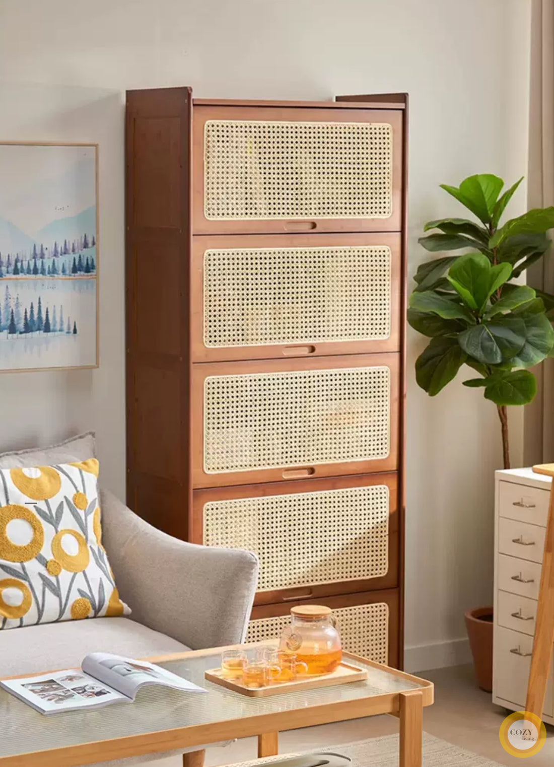 solid wood revolving bookshelf