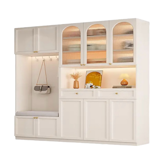 YF-2908 solid wood shoe cabinet