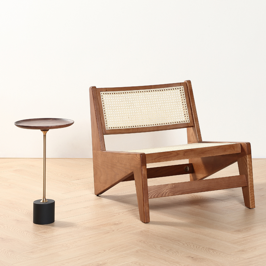 Decrescendo handmade rattan armchair