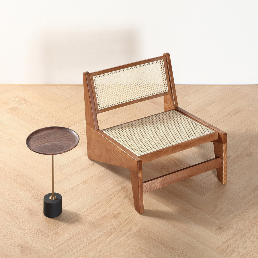 Decrescendo handmade rattan armchair
