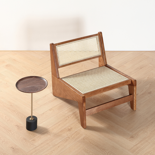 Decrescendo handmade rattan armchair