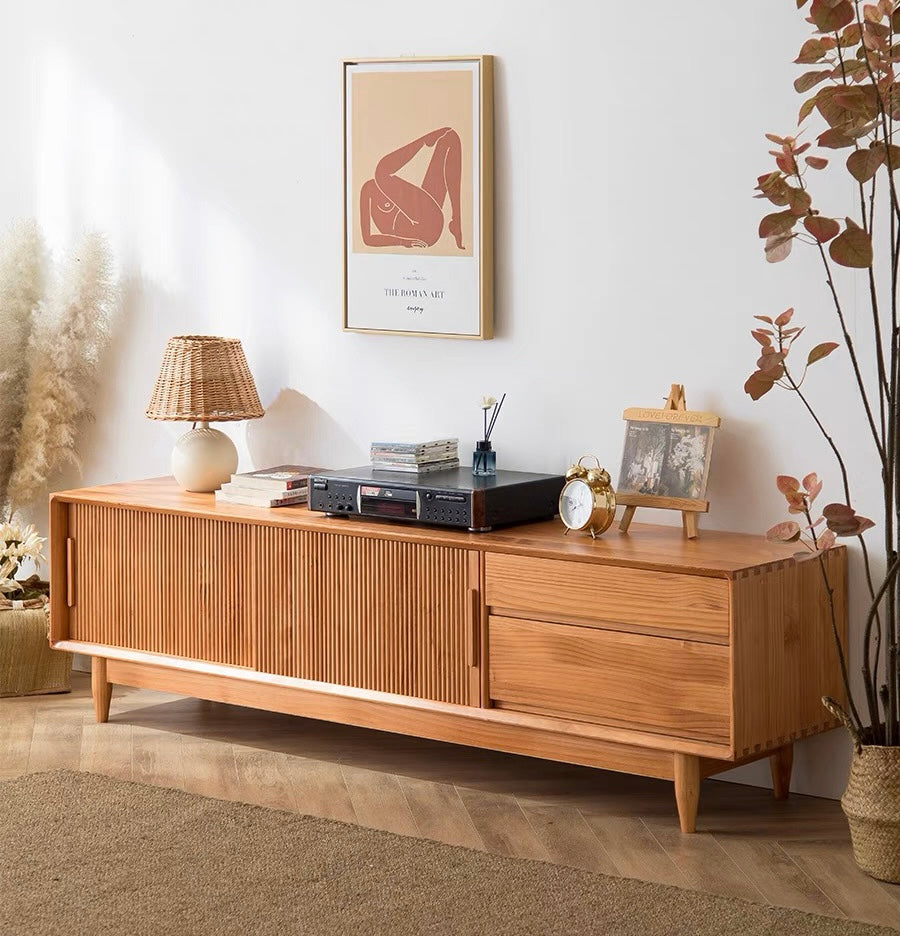 ๐๐๐๐ Japanese style Chiba sliding door TV cabinet solid wood๐ญ๐ฏ ๐๐๐๐ข๐ง๐๐ญ