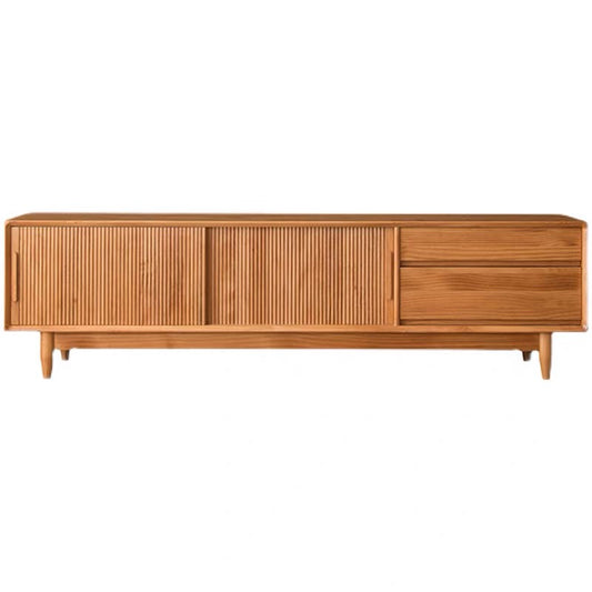 桜工芸-日式千葉趟門電視櫃【實木】