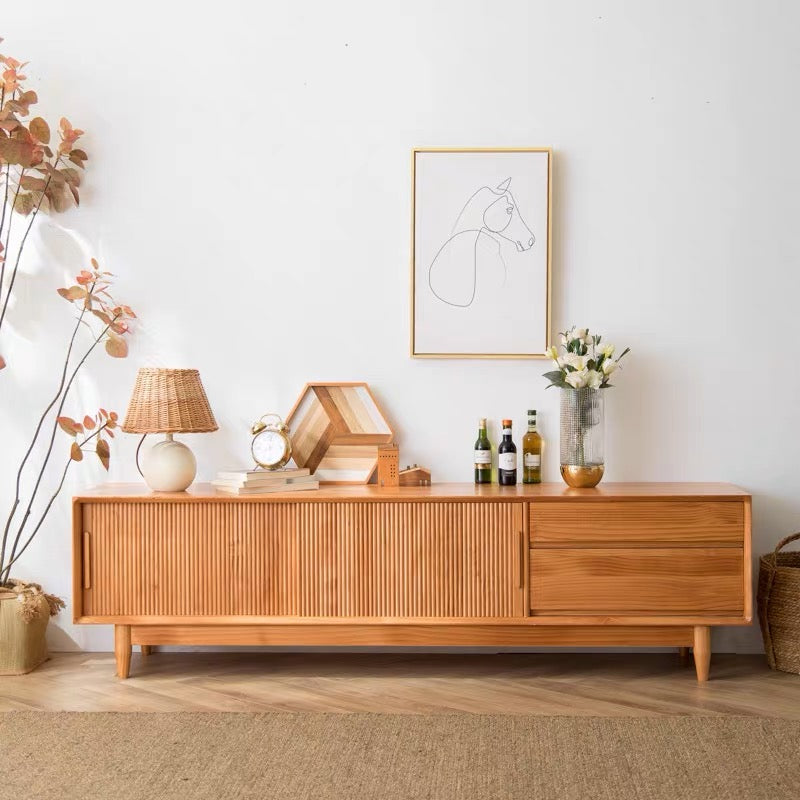 ๐๐๐๐ Japanese style Chiba sliding door TV cabinet solid wood๐ญ๐ฏ ๐๐๐๐ข๐ง๐๐ญ