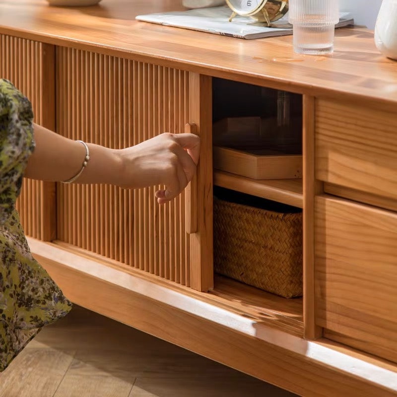 ๐๐๐๐ Japanese style Chiba sliding door TV cabinet solid wood๐ญ๐ฏ ๐๐๐๐ข๐ง๐๐ญ