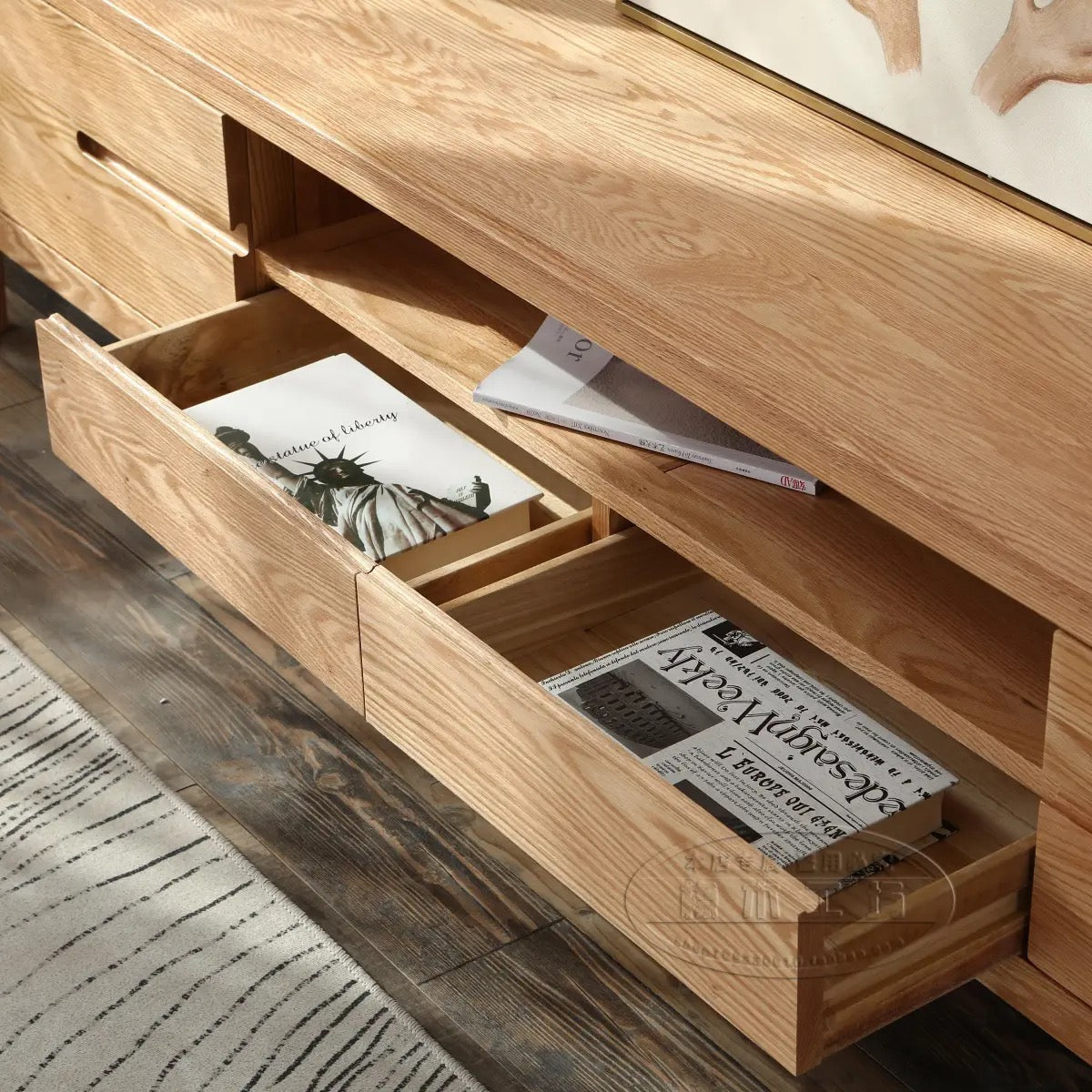 ๐๐๐๐ Nordic oak solid wood TV cabinet ๐ญ๐ฏ ๐๐๐๐ข๐ง๐๐ญ