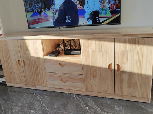 𝐙𝐄𝐍 松木高身電視櫃【實木】