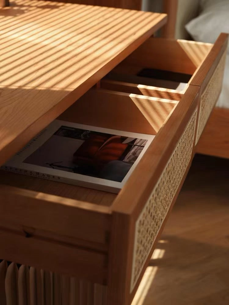 ๐๐๐๐ Japanese rattan woven desk
