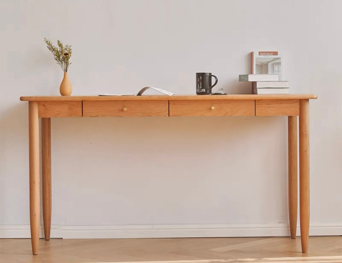 ๐๐๐๐ Japanese cherry wood pencil desk