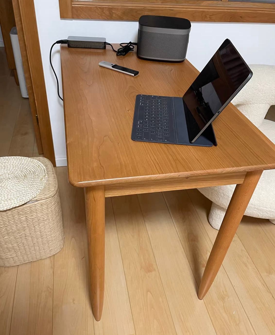 ๐๐๐๐ Japanese cherry wood pencil desk