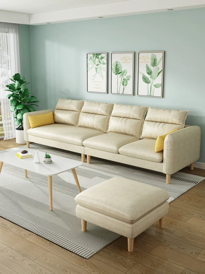 MILTOÅ Nordic soft leather sofa