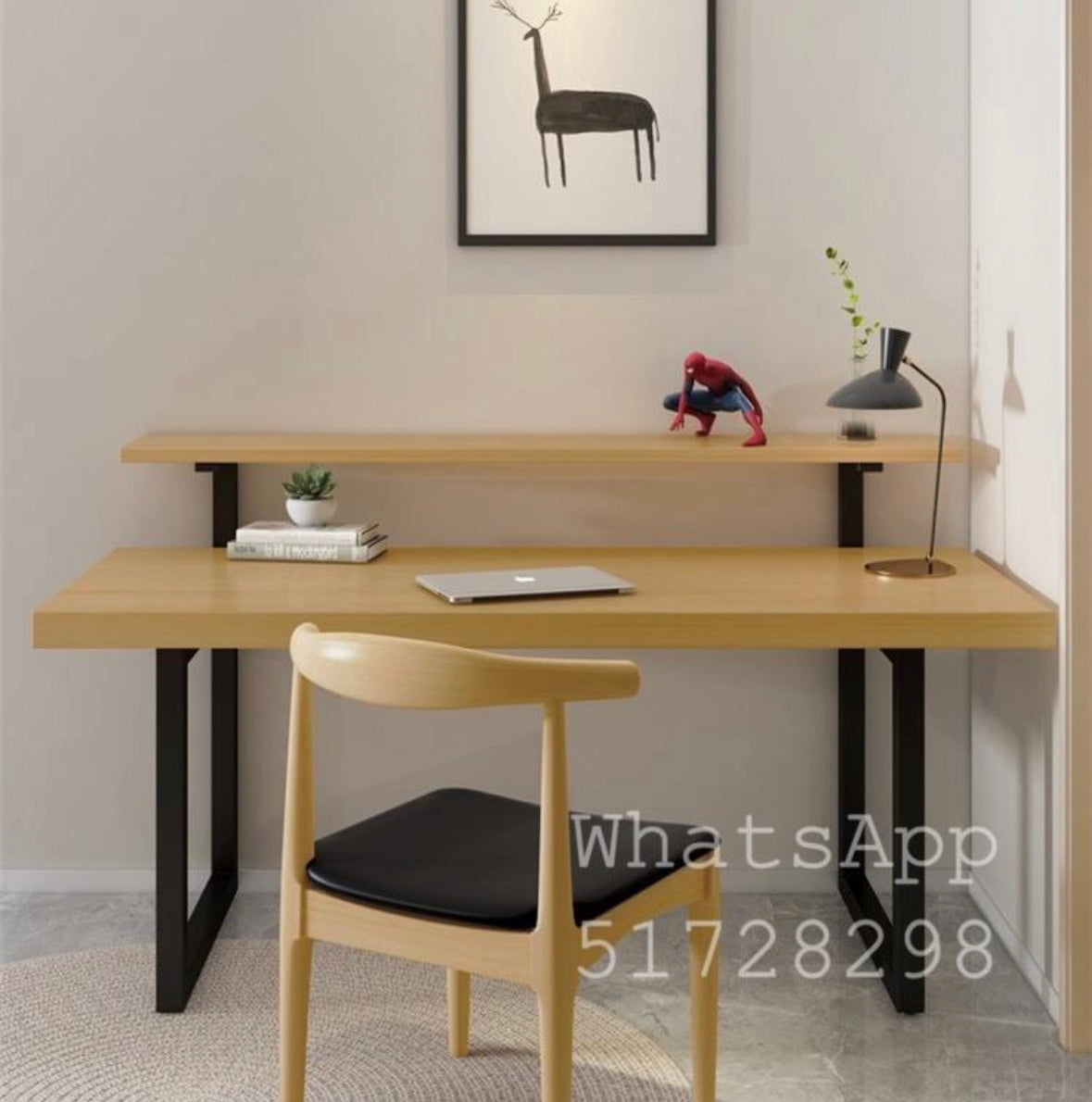 Solid wood thick board computer desk desk writing desk study desk desk desk office desk work desk Desk