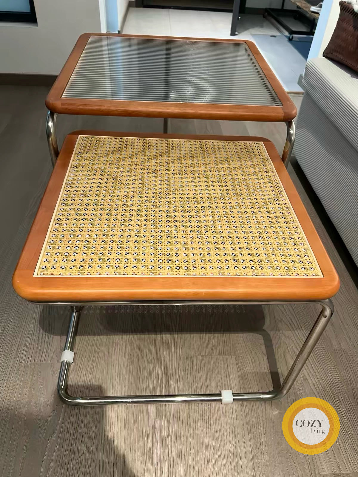 𝐕𝐄Ł𝐕𝐄𝐓 復古玻璃茶几