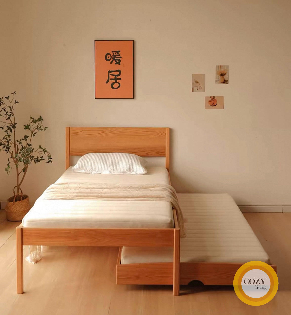 𝐓𝐀𝐊Ü𝐌𝐈 橡木升降折疊組合床