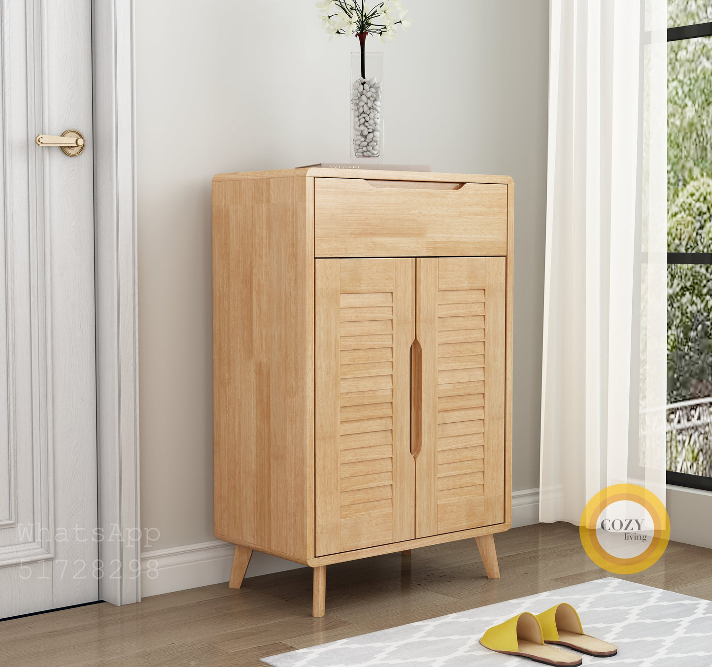 YF-50 solid wood shoe cabinet 