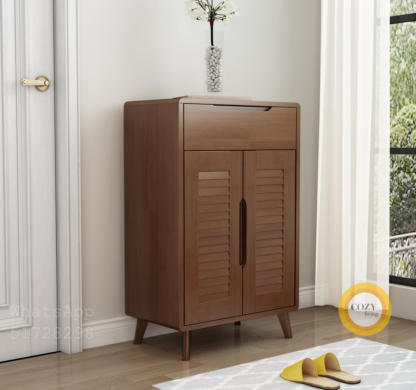 YF-50 solid wood shoe cabinet 