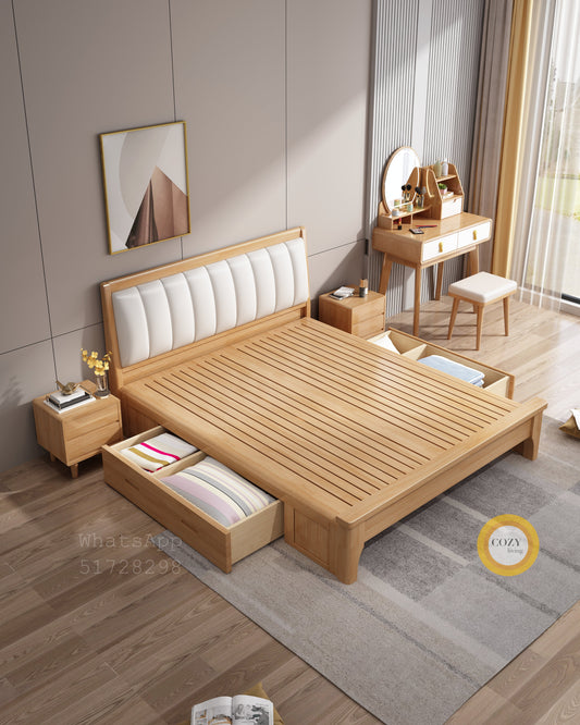 8888 solid wood bed 