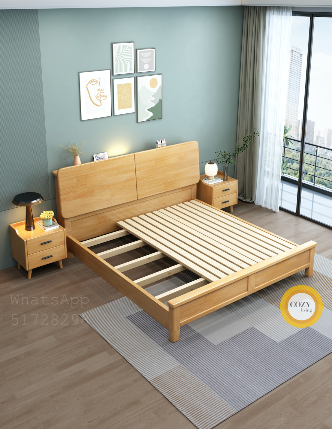 07 flip solid wood bed 