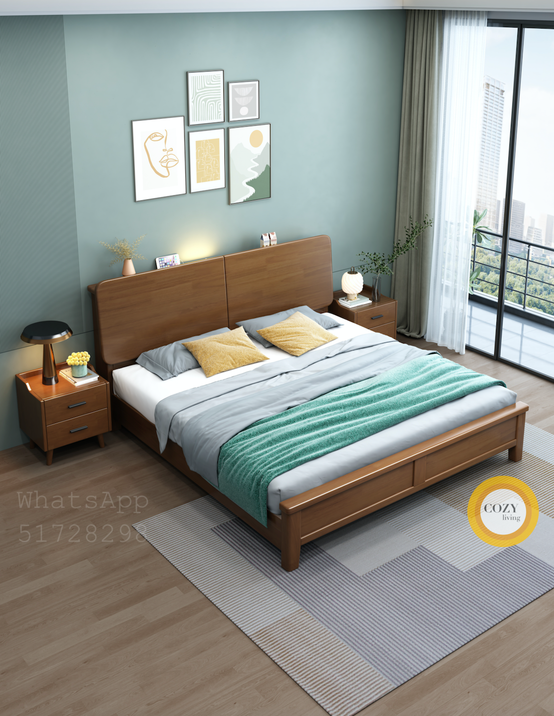 07 flip solid wood bed 