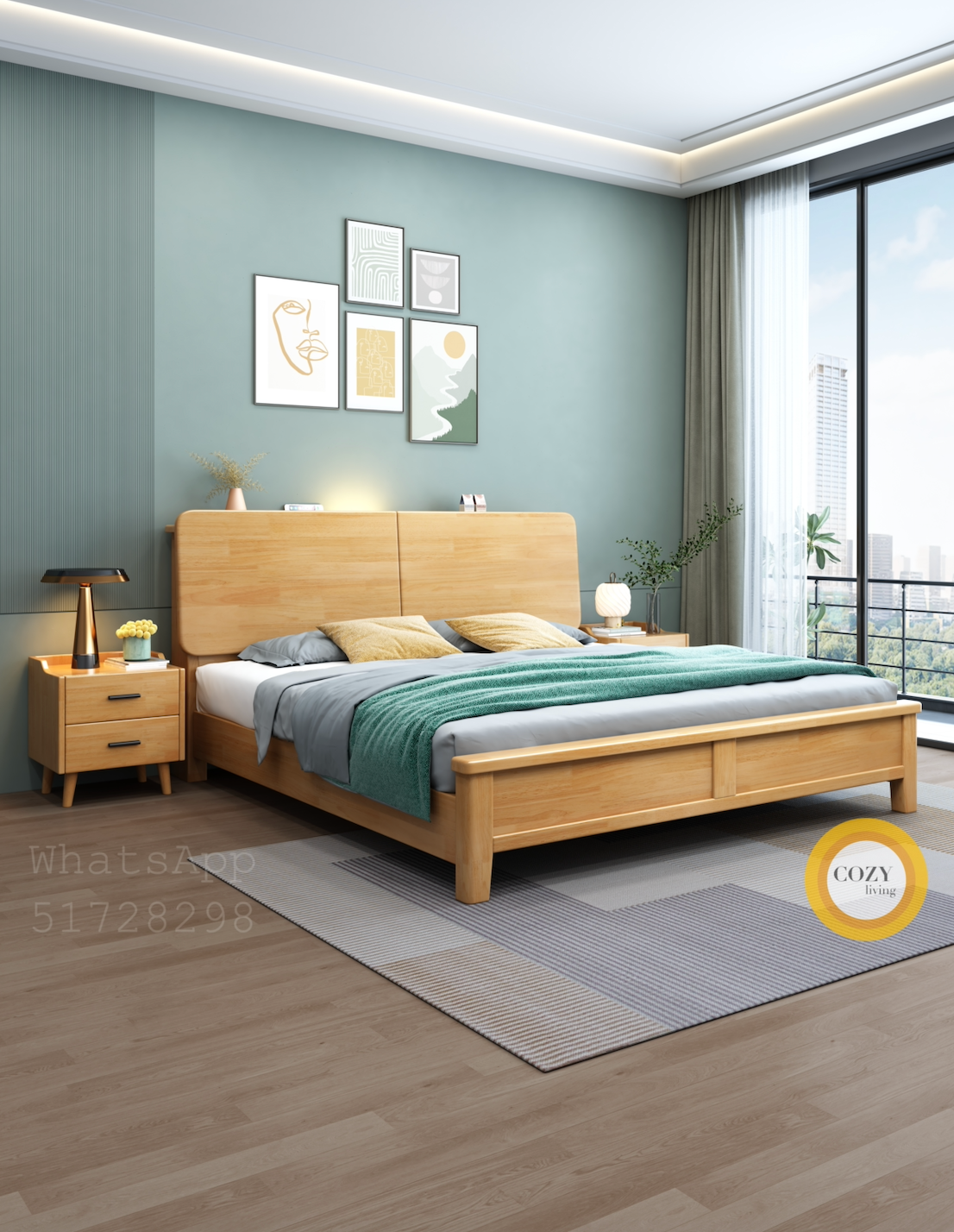 07 flip solid wood bed 