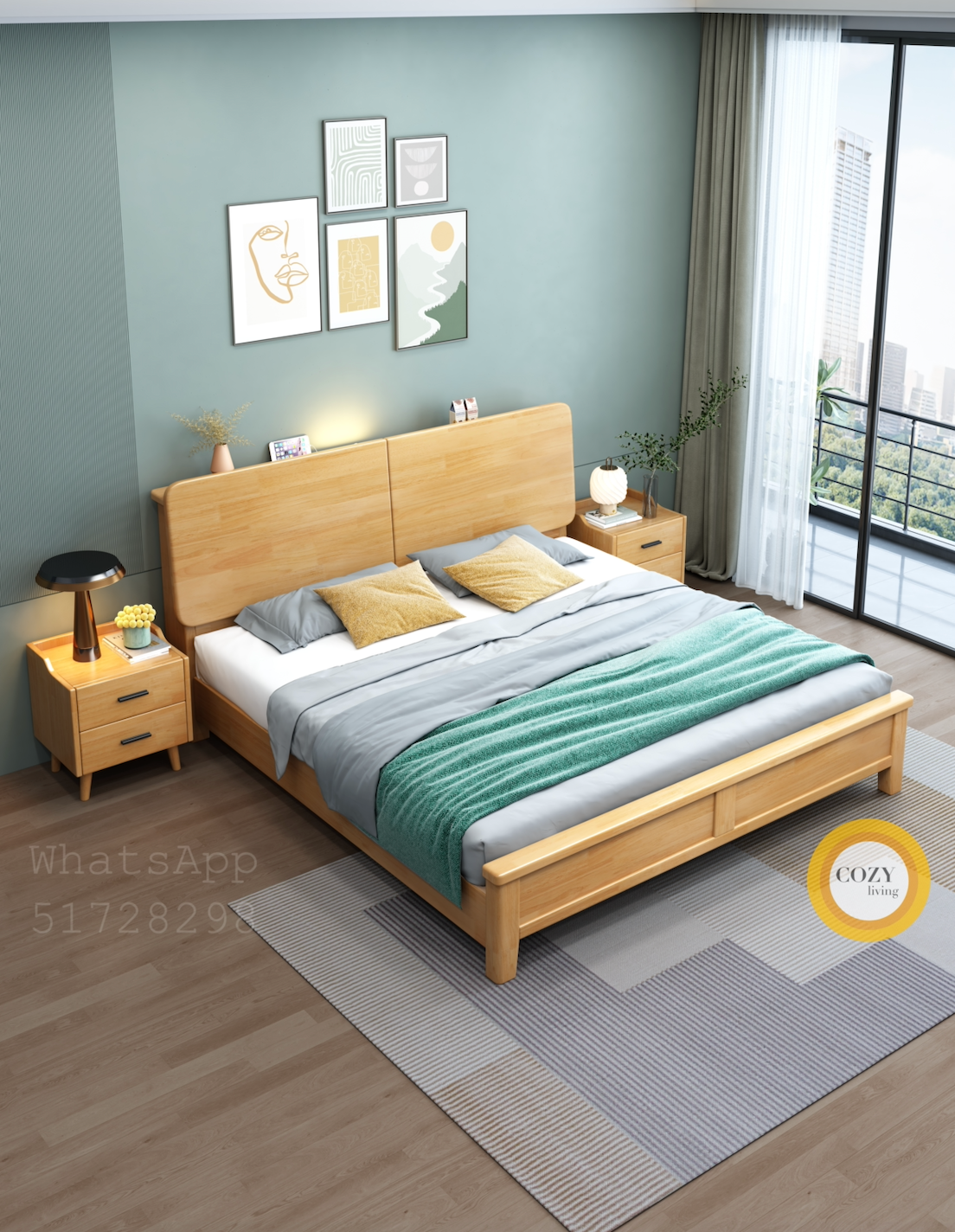 07 flip solid wood bed 