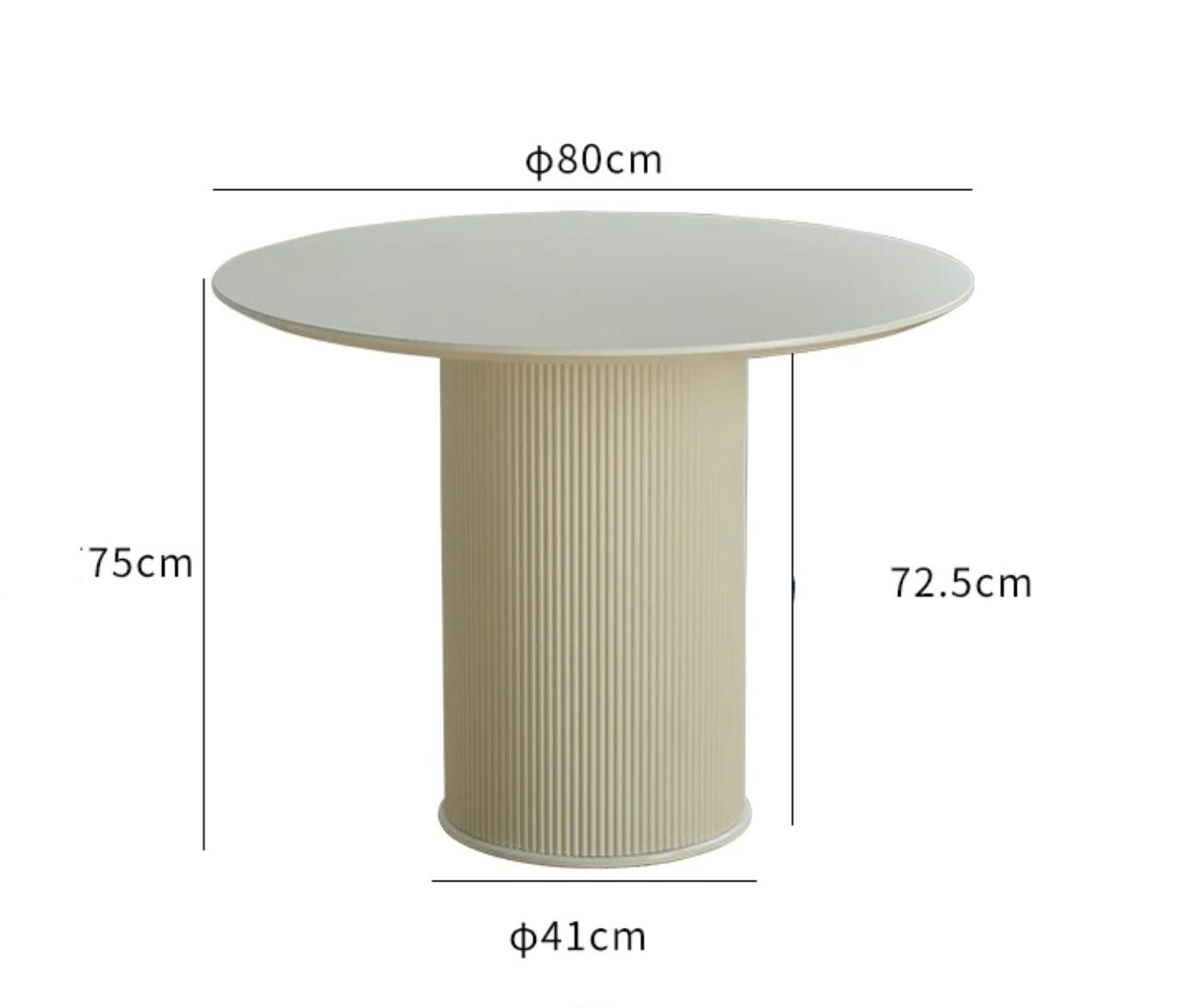 2 Roman vintage round table
