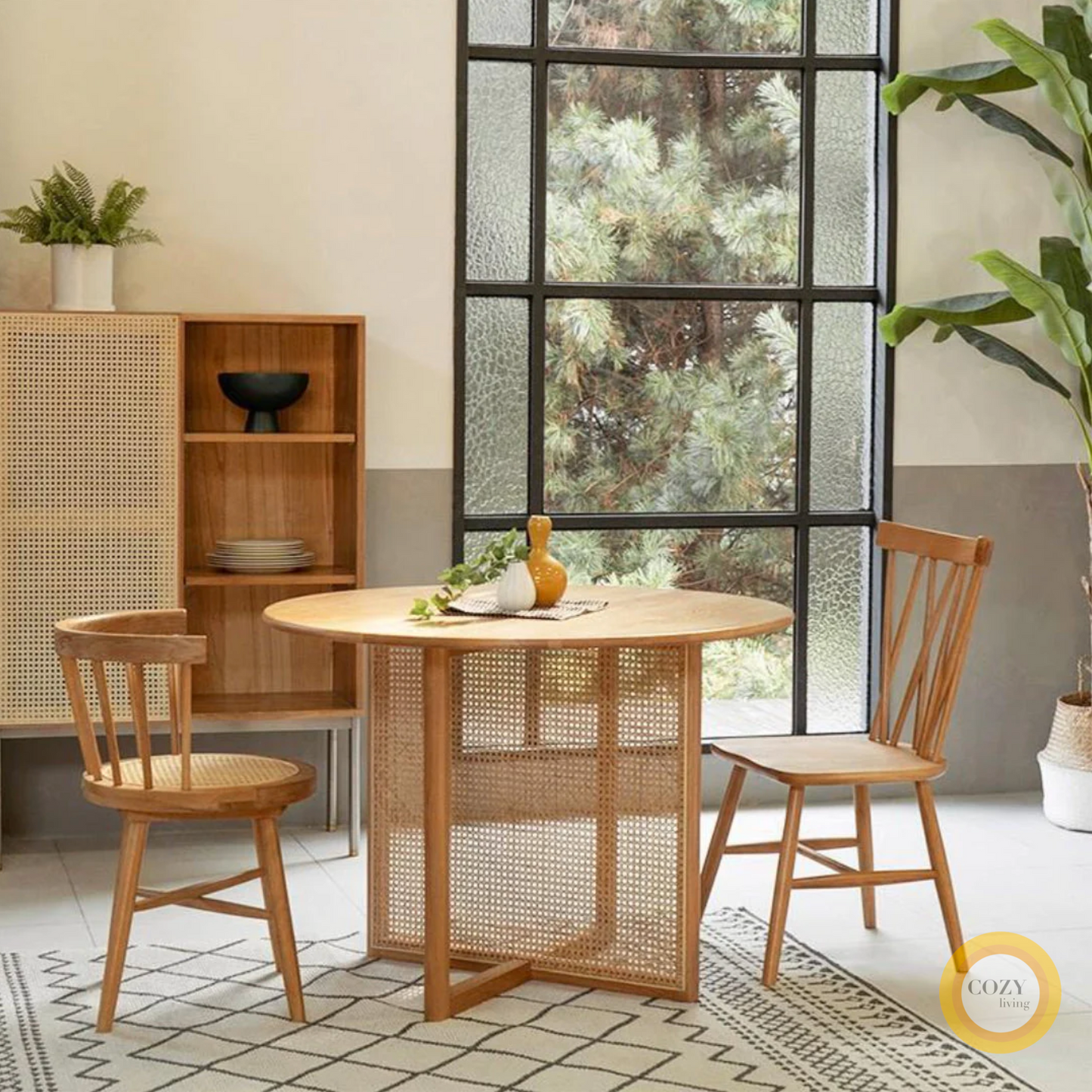 6 White Oak Round Table