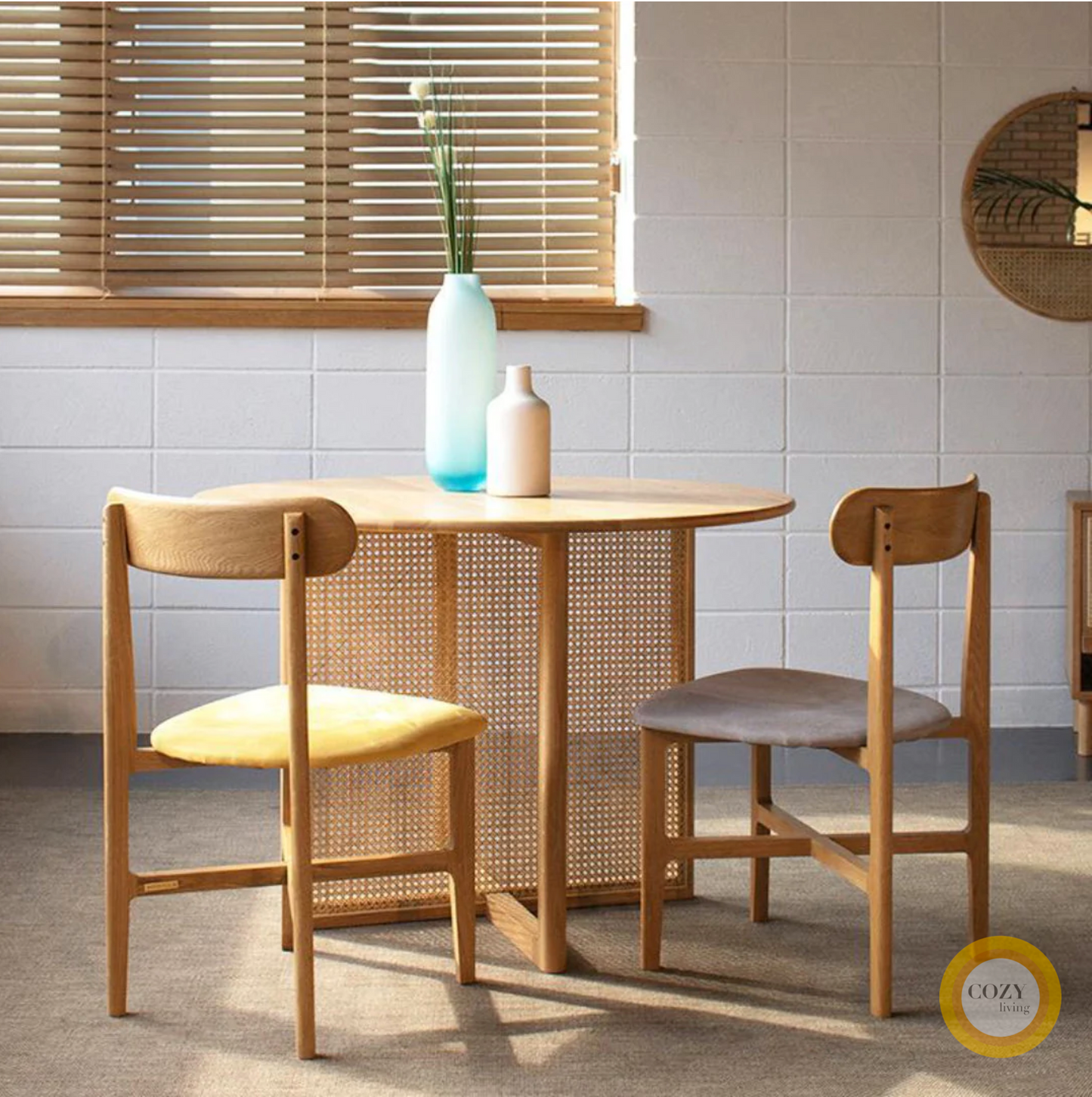 6 White Oak Round Table