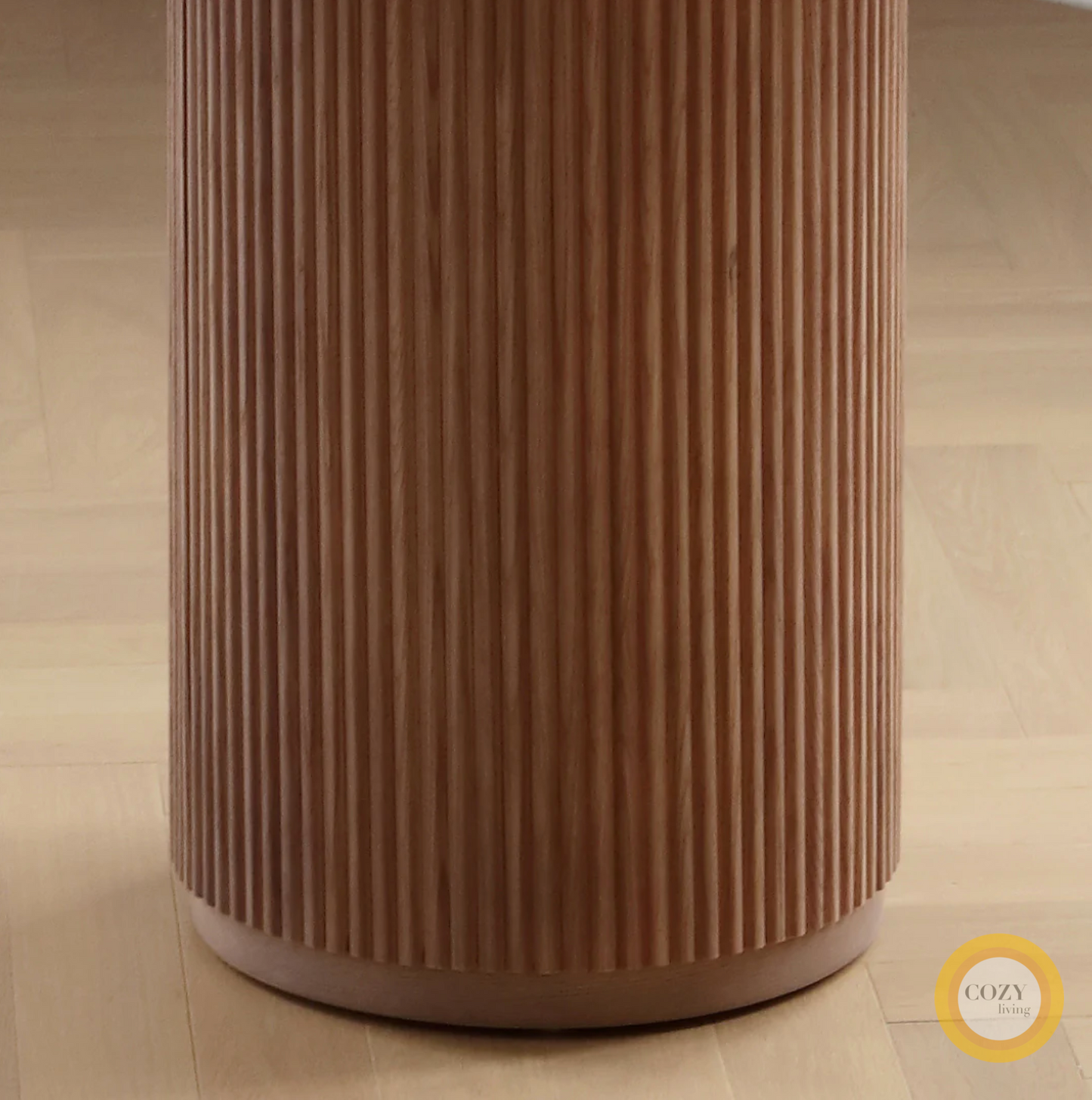1 solid wood round table